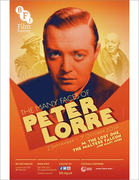 Poster for Peter Lorre Season at BFI Southbank (2 September - 7 October 2014)