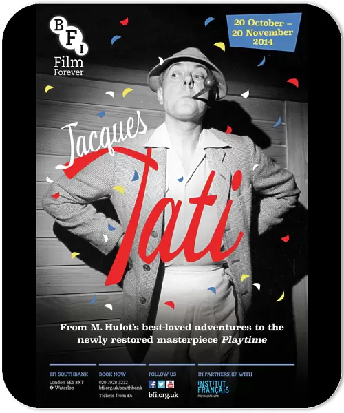 Poster for Jacques Tati Season at BFI Southbank (20 October - 20 November 2014)