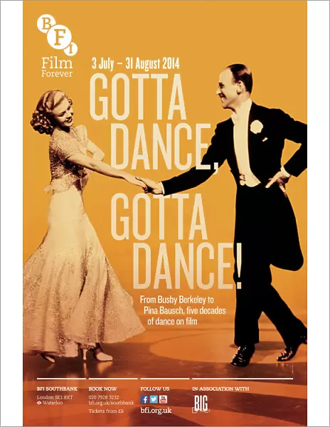 Poster for Gotta Dance, Gotta Dance Season at BFI Southbank (3 July - 31 August 2014)