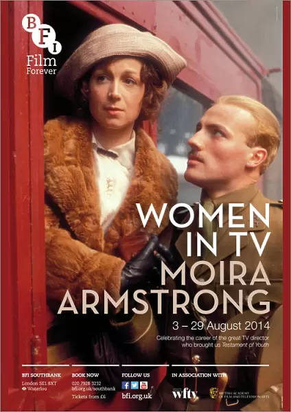 Poster for Women In TV (Moira Armstrong) Season at BFI Southbank (3-29 August 2014)