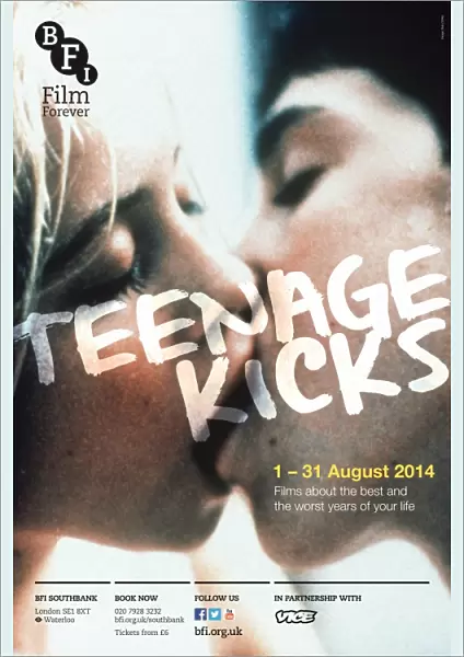 Poster for Teenage Kicks Season at BFI Southbank (1-31 August 2014)