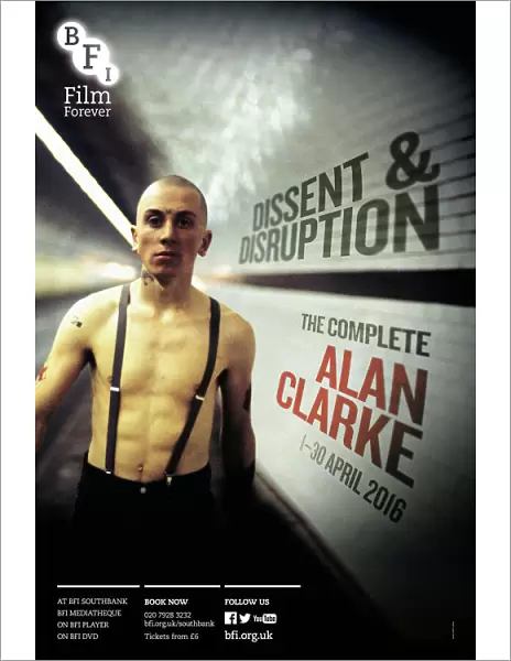 Poster for Dissent & Disruption (The Complete Alan Clarke) Season at BFI Southbank (1 - 30 April 2016)
