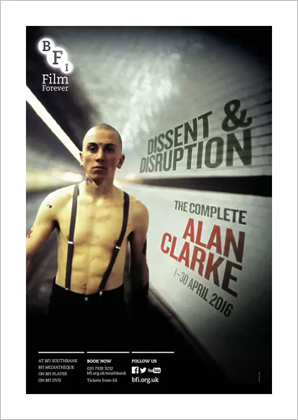 Poster for Dissent & Disruption (The Complete Alan Clarke) Season at BFI Southbank (1 - 30 April 2016)