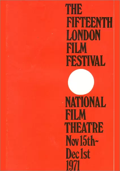 London Film Festival Poster - 1971
