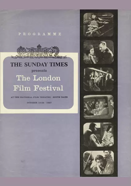 London Film Festival Poster - 1957