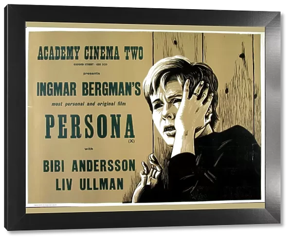 Academy Poster for Ingmar Bergmans Persona (1966)