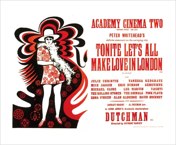 Academy Poster for Peter Whiteheads Tonite Lets All Make Love In London (1967)