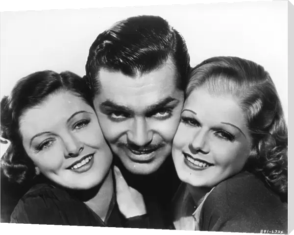 Myrna Loy, Clark Gable, and Jean Harlow in Clarence Browns Wife vs Secretary (1936)