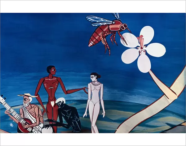 Animation Cel from Peter Foldes Animated Genesis (1952)