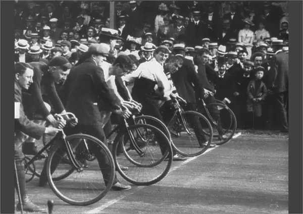 Trafalgar Day Cycle Race in Liverpool, 1901