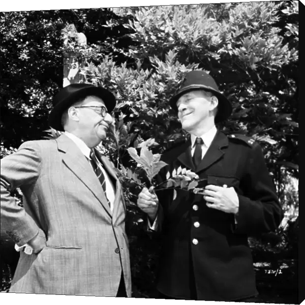 Joss Ambler and Jack Hulbert in Leslie Arliss Miss Tulip Stays The Night (1955)