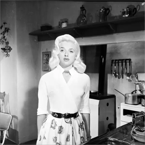 Diana Dors in Leslie Arliss Miss Tulip Stays the Night (1955)