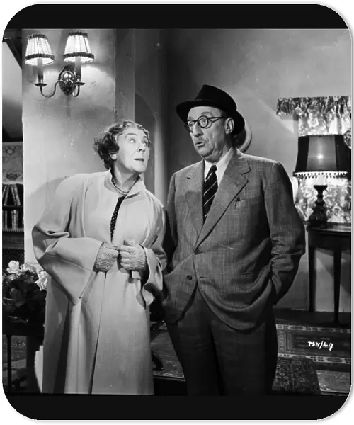 Cicely Courtneidge and Joss Ambler in Leslie Arliss Miss Tulip Stays The Night (1955)