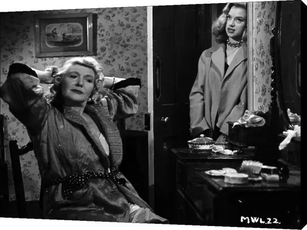 Olive Sloane and Diana Dors in Maurice Elveys My Wifes Lodger (1952)
