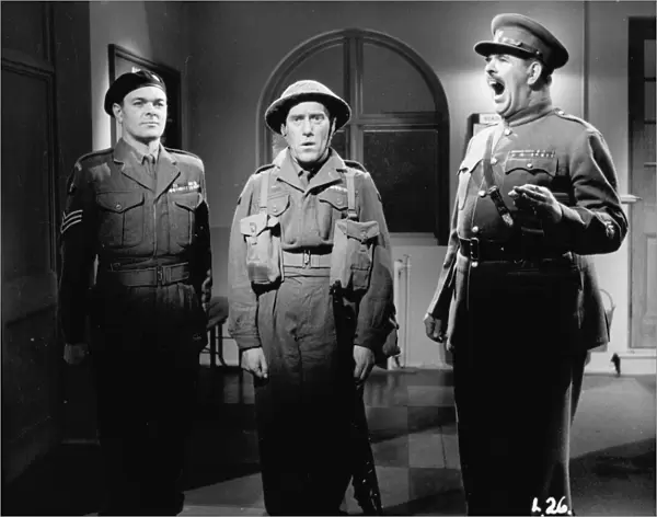 Michael Kelly, Tommy Trinder, and RSM Brittain in Maurice Elveys You Lucky People! (1955)