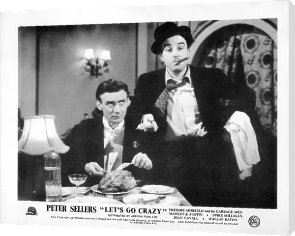 Spike Milligan and Peter Sellers in Alan Cullimores Lets Go Crazy (1951)