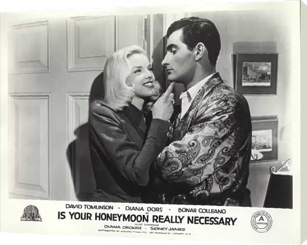 Diana Dors and Bonar Colleano in Maurice Elveys Is Your Honeymoon Really Necessary