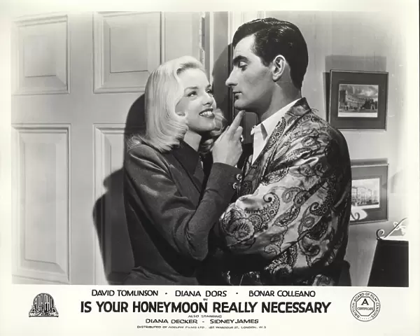 Diana Dors and Bonar Colleano in Maurice Elveys Is Your Honeymoon Really Necessary