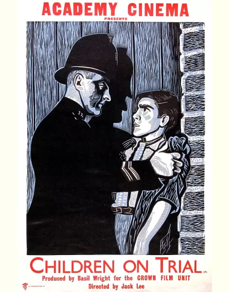 Academy Poster for Jack Lees Children on Trial (1946)