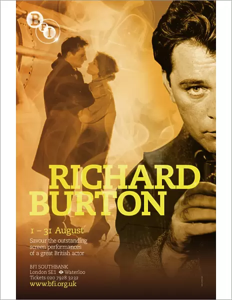 Poster for Richard Burton Season at BFI Southbank (1 - 31 August 2009)