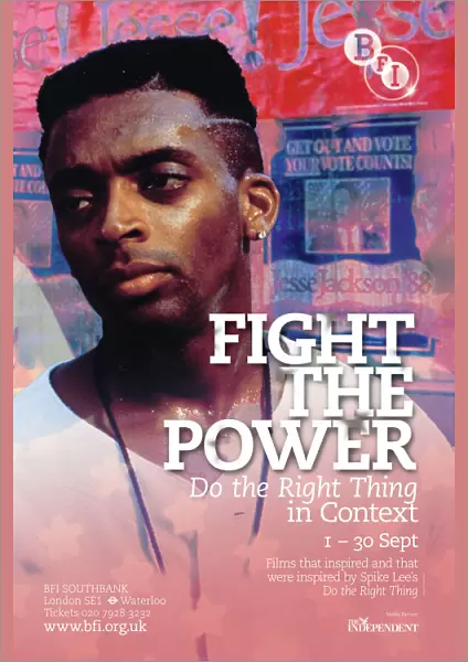 Poster for Fight The Power Season at BFI Southbank (1 - 30 September 2009)