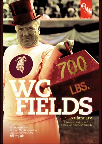 Poster for WC Fields Season at BFI Southbank (4 - 31 January 2010)