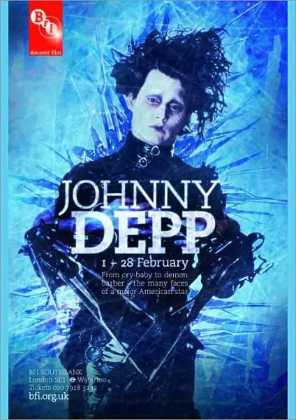 Poster for Johnny Depp Season at BFI Southbank (1 - 28 February 2010)