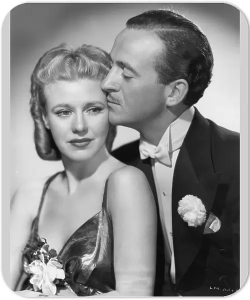 Ginger Rogers and David Niven in Garson Kanins Bachelor Mother (1939)