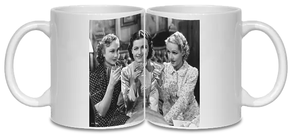 Googie Withers, Margaret Lockwood, and Sally Stewart, in Alfred Hitchcocks The Lady Vanishes (1938)