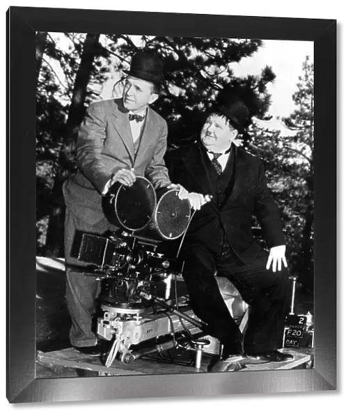 Stan Laurel and Oliver Hardy (Laurel & Hardy) in John G Blystones Swiss Miss (1938)