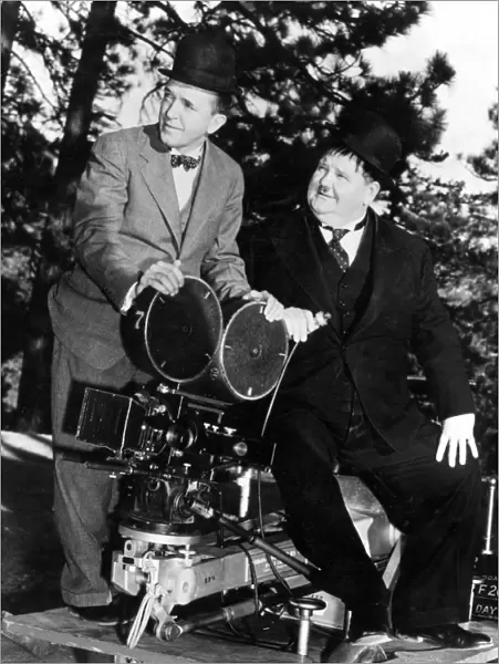 Stan Laurel and Oliver Hardy (Laurel & Hardy) in John G Blystones Swiss Miss (1938)