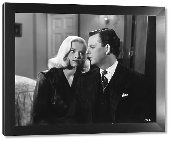 Diana Dors and David Tomlinson in Maurice Elveys Is Your Honeymoon Really Necesary (1953)