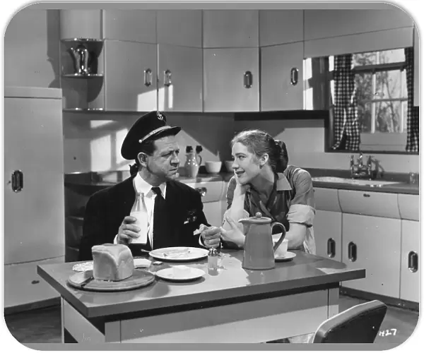 Sid James and Audrey Freeman in Maurice Elveys Is Your Honeymoon Really Necessary (1953)