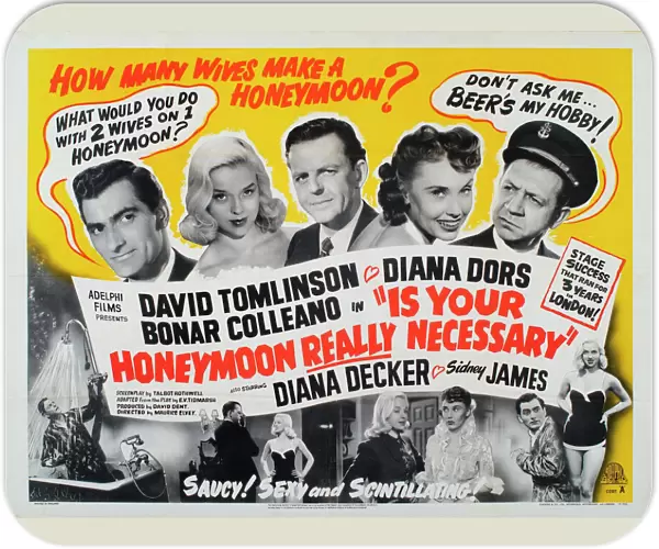 Poster for Maurice Elveys Is Your Honeymoon Really Necessary (1953)