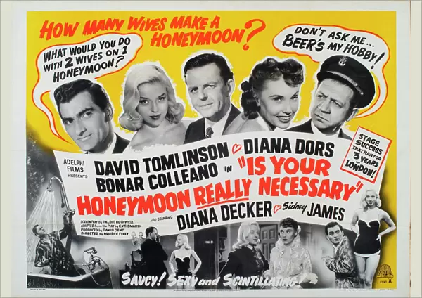 Poster for Maurice Elveys Is Your Honeymoon Really Necessary (1953)