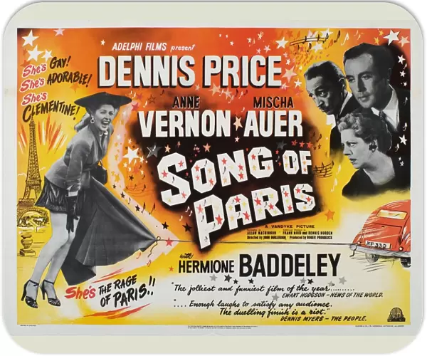 Poster for John Guillermins Song of Paris (1952)