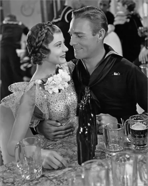 Randolph Scott and Harriet Hilliard in Mark Sandrichs Follow The Fleet (1936)