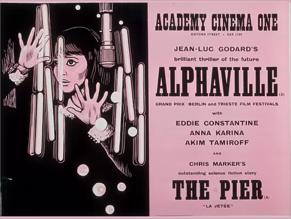 Academy Poster for Jean-Luc Godards Alphaville (1965)