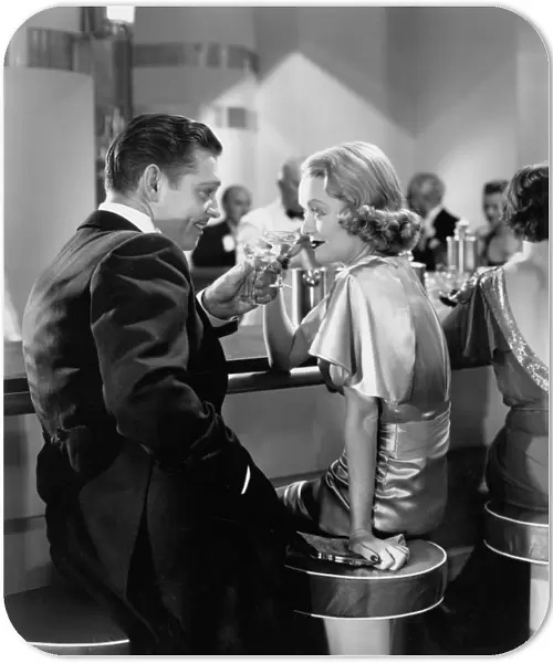 Clark Gable and Constance Bennett in Robert Z Leonards After Office Hours (1935)