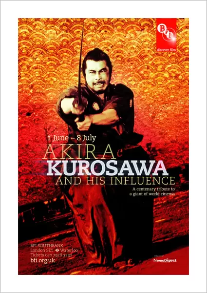 Poster for Akira Kurosawa Season at BFI Southbank (1 Jun - 8 Jul 2010)
