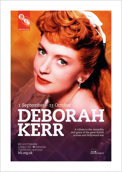Poster for Deborah Kerr Season at BFI Southbank (1 September - 13 October 2010)
