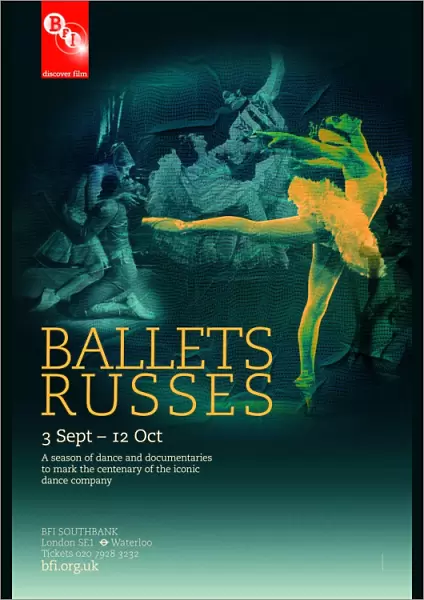 Poster for Ballets Russes Season at BFI Southbank (3 September - 12 October 2010)