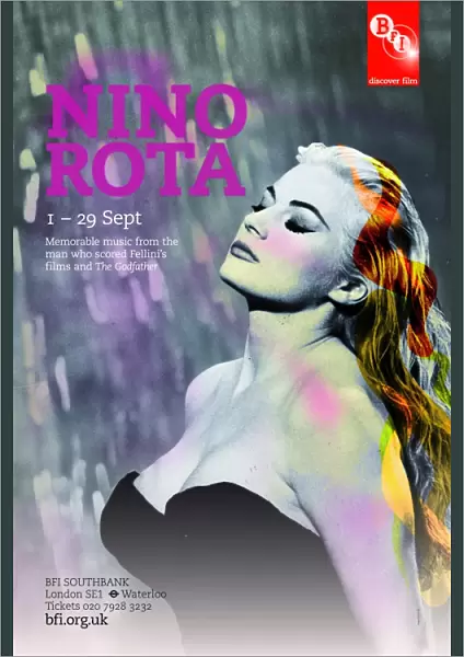 Poster for Nino Rota Season at BFI Southbank (1 - 29 September 2010)