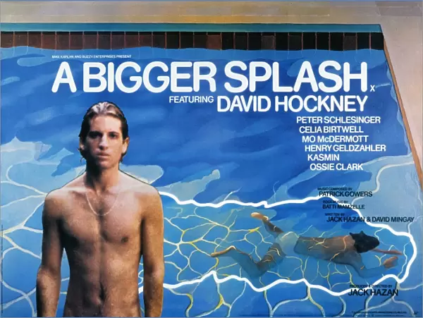 Film Poster for Jack Hazans A Bigger Splash (1974)