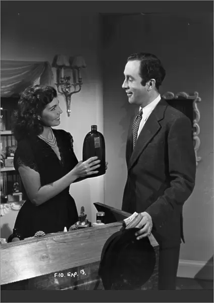 Anne Vernon and Dennis Price in John Guillermins Song of Paris (1952)