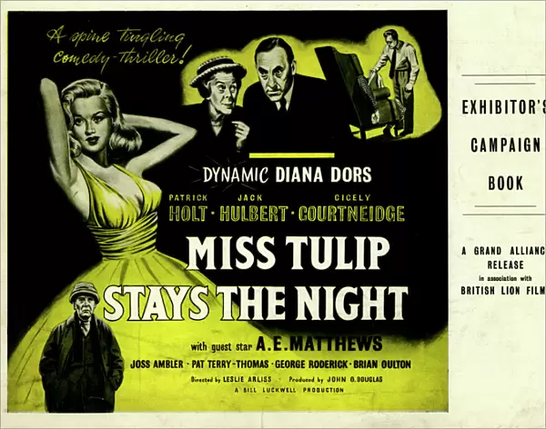 Exhibitors Campaign Book Cover for Leslie Arliss Miss Tulip Stays The Night (1955)