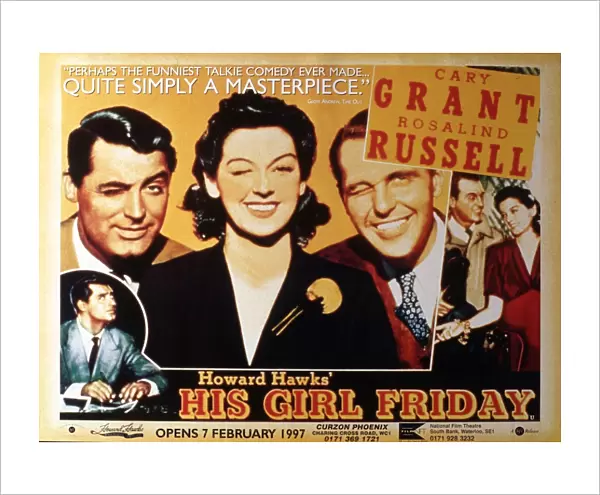 Poster for Howard Hawks His Girl Friday (1939)