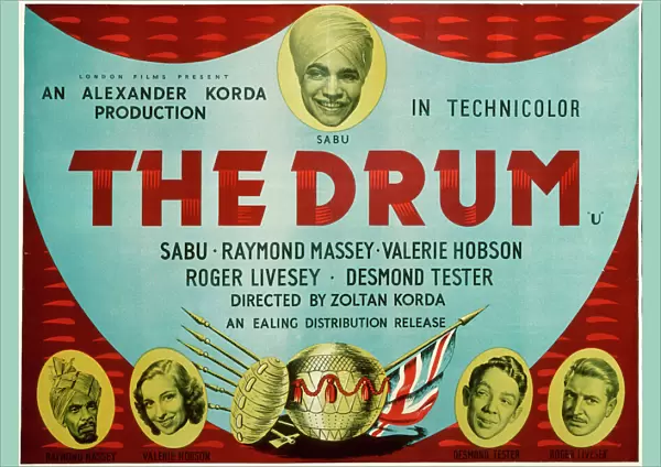 Poster for Zoltan Kordas The Drum (1938)