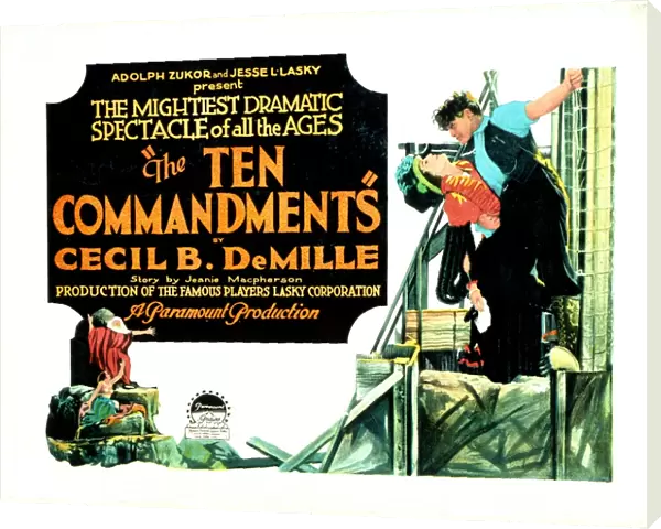 Poster for Cecil B DeMilles The Ten Commandments (1923)