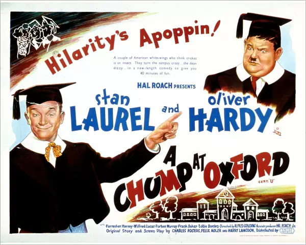 Poster for Alfred Gouldings A Chump at Oxford (1939)